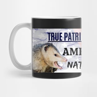 I brake for America's only native marsupial - Funny opossum bumper Mug